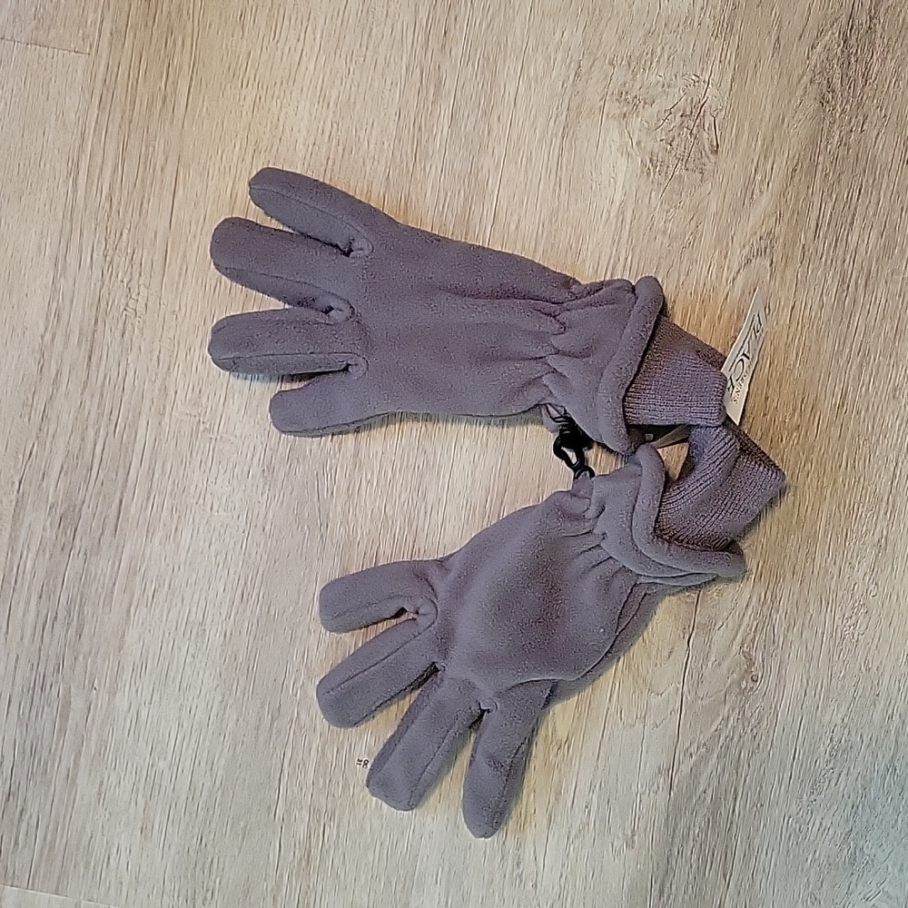 Childrens Place grey fleece gloves L/Xl